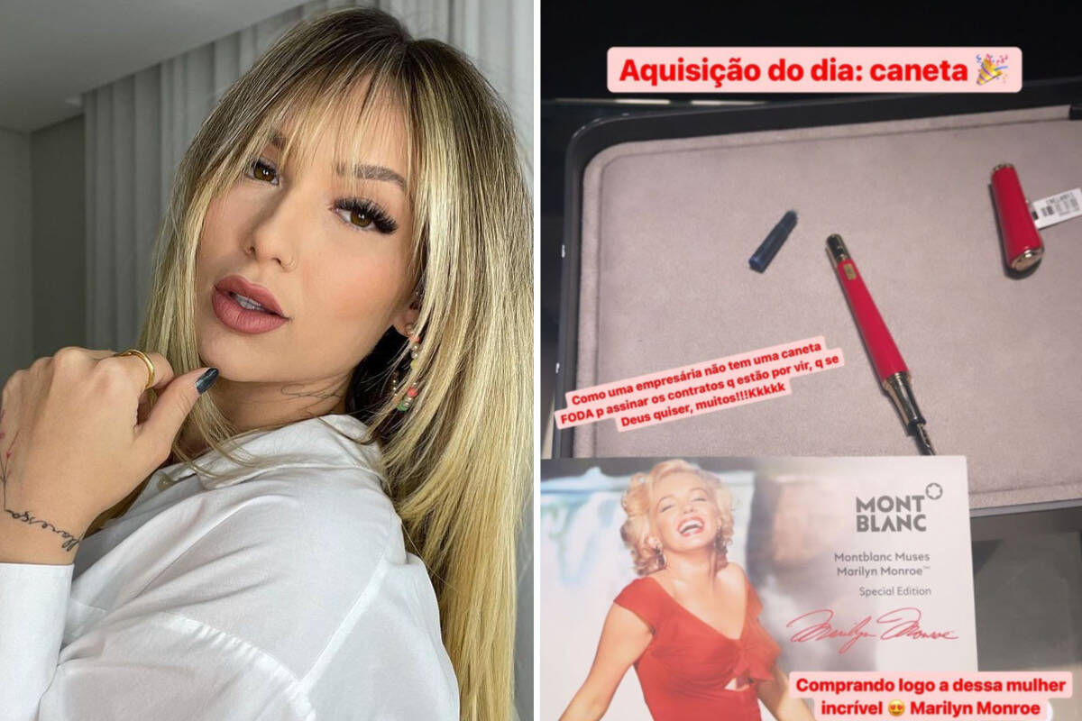 Virginia Fonseca compra caneta de R$ 5.722